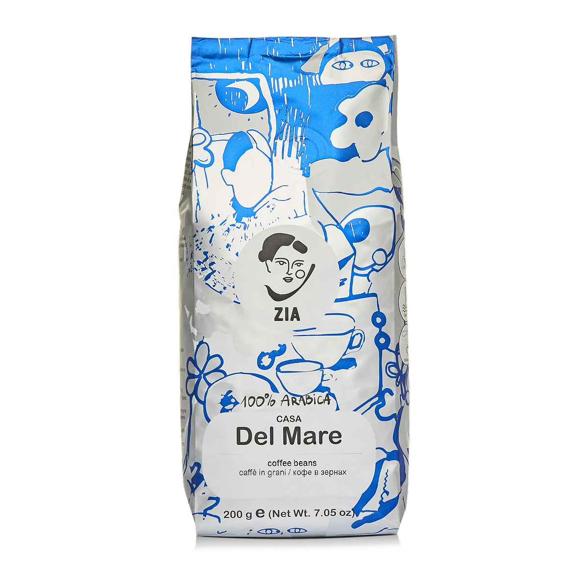 Кофе в зернах ZIA Del Mare, 200 г